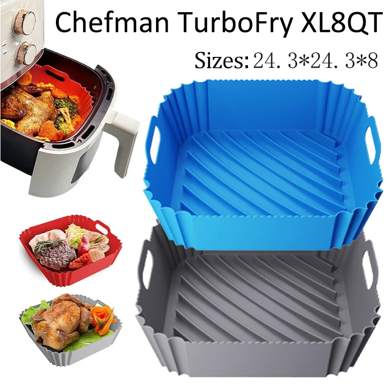 Silicone Steamer Basket - Large Air Fryer Silicone Basket Tray