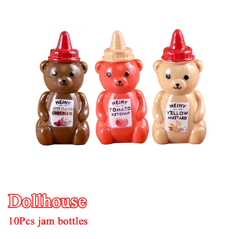 Kitchen Gadgets Plus - 10Pcs 1/12 Dollhouse Simulated Little Bear