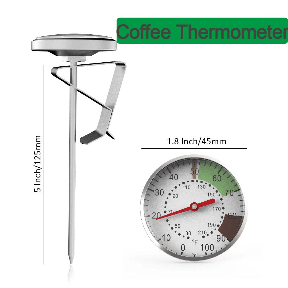 Kitchen Gadgets Plus - 0-100°C Food Thermometer Stainless Steel Coffee