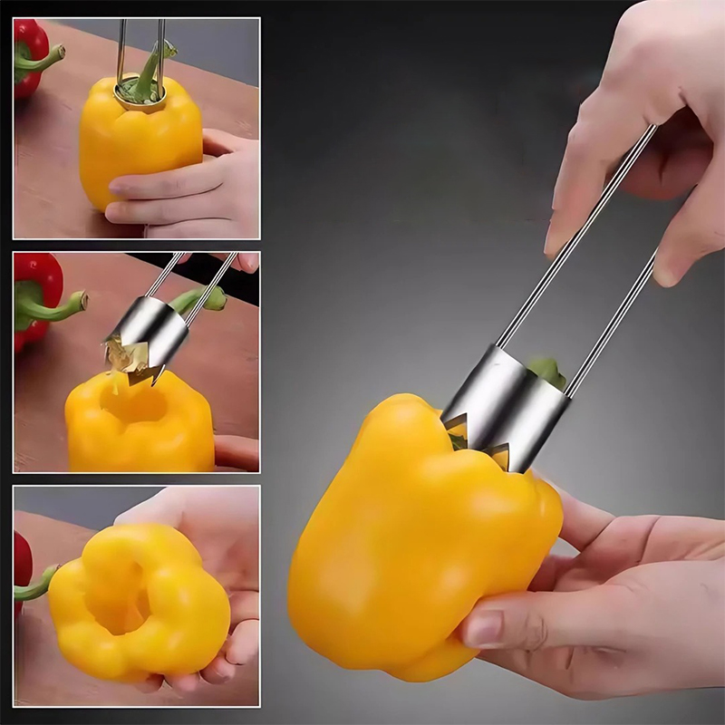 Stainless Steel Fruit Core Rem - Kitchen Gadgets Tools 评论和价格