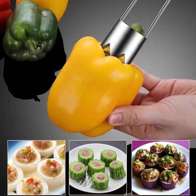 Stainless Steel Fruit Core Rem - Kitchen Gadgets Tools 评论和价格