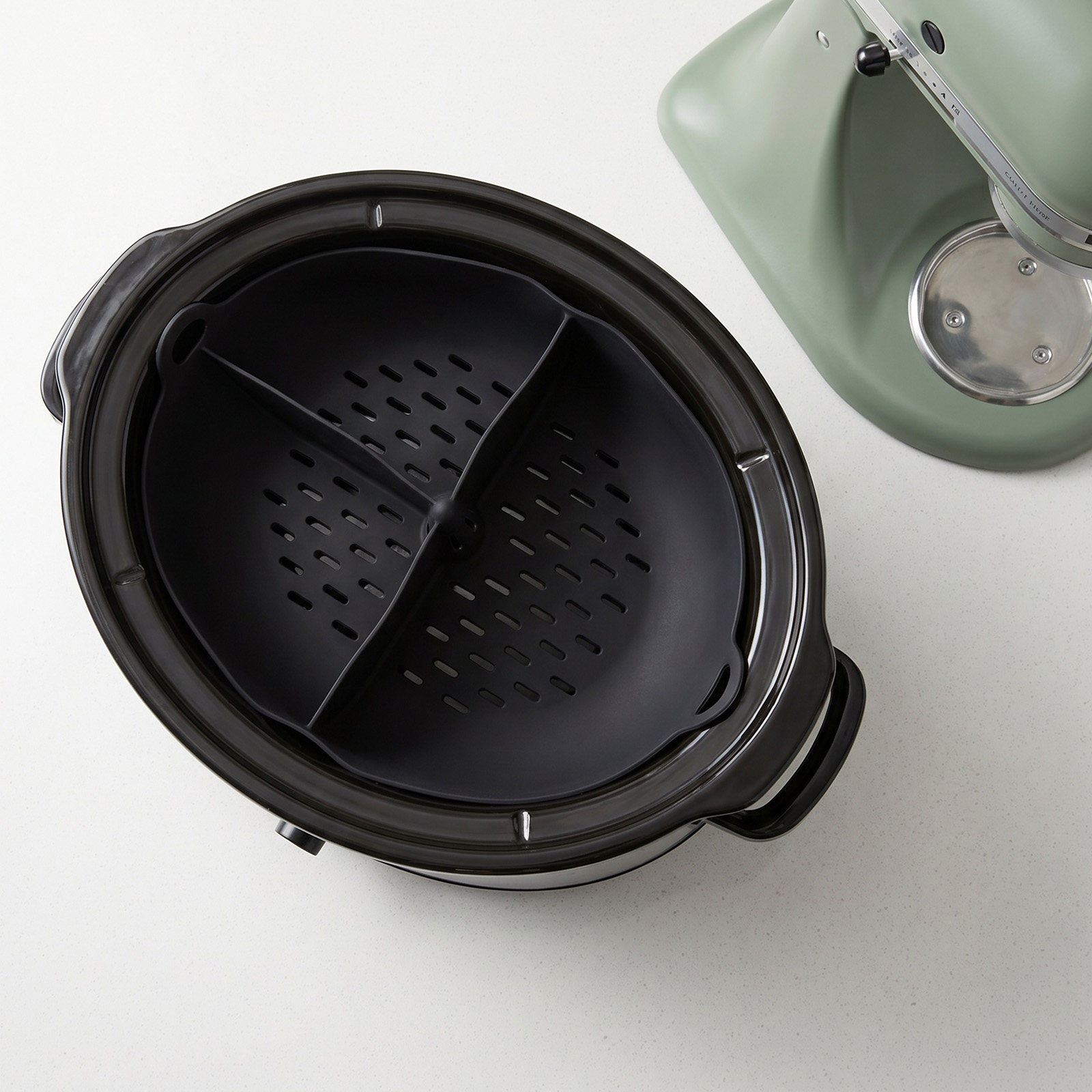 Divided Silicone Steamer Baske - Silicone Steamer Basket 评论和价格