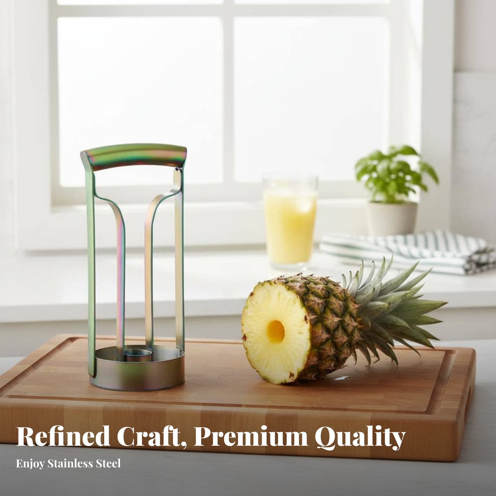 Stainless Steel Pineapple Cutt - Kitchen Gadgets Tools 评论和价格
