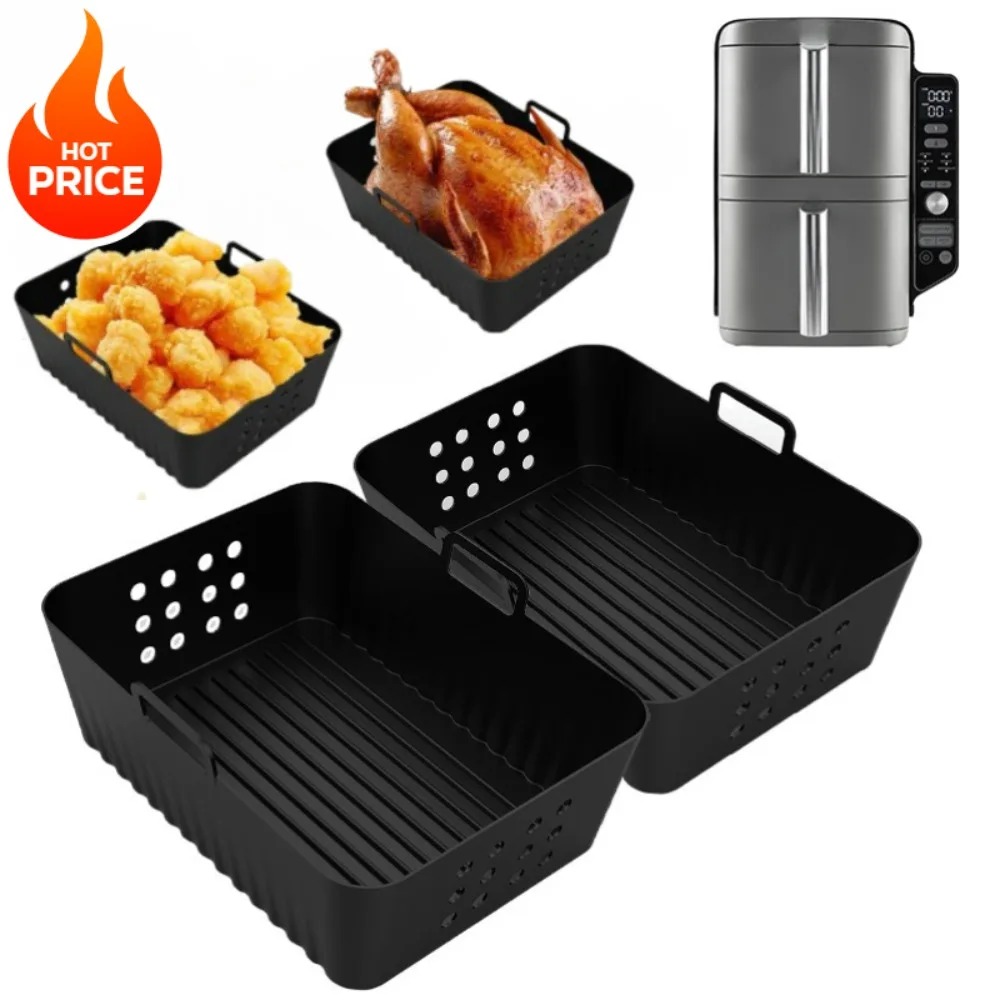 2Pcs Air Fryer Silicone Liners - Silicone Steamer Basket 评论和价格