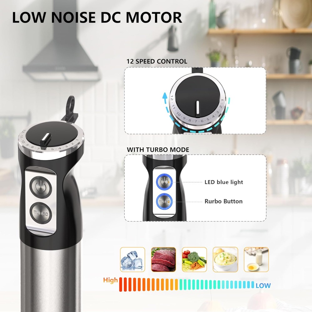5 in 1 Immersion Blender Handh - Immersion Blender Stick 评论和价格