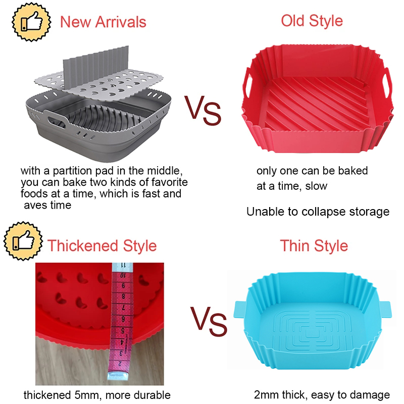 Air Fryer Silicone Shape Baske - Silicone Steamer Basket 评论和价格