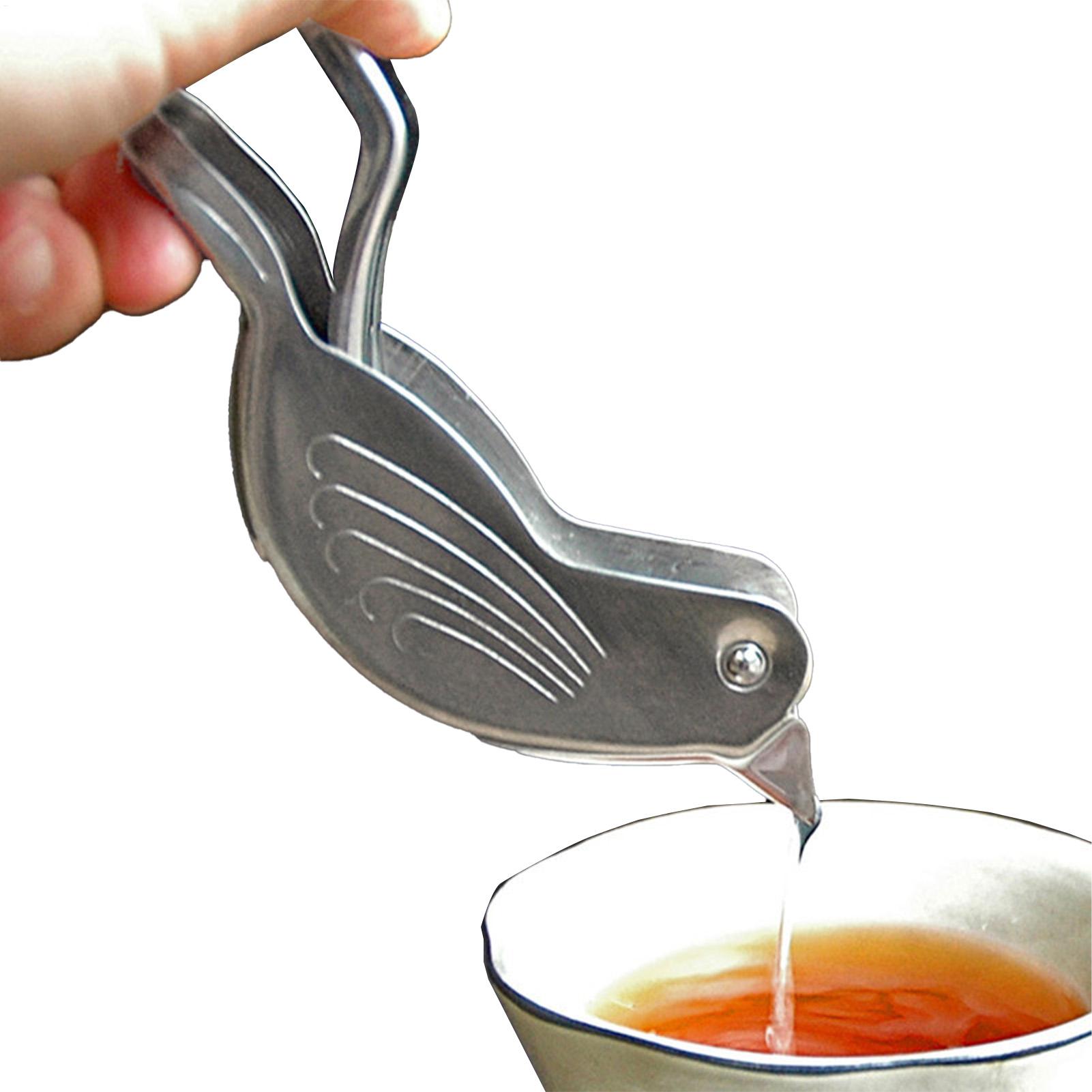 Silver Bird Shape Lemon Juicer - Citrus Lemon Squeezer 评论和价格