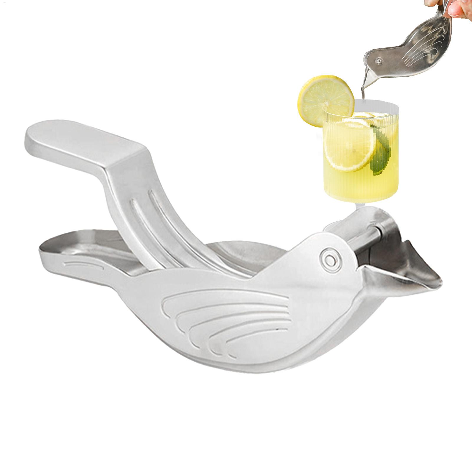Silver Bird Shape Lemon Juicer - Citrus Lemon Squeezer 评论和价格