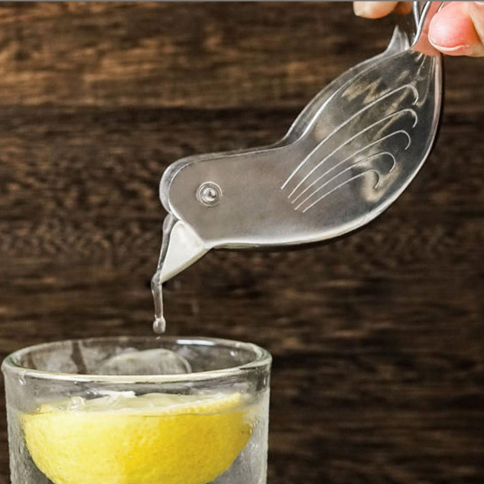 Silver Bird Shape Lemon Juicer - Citrus Lemon Squeezer 评论和价格