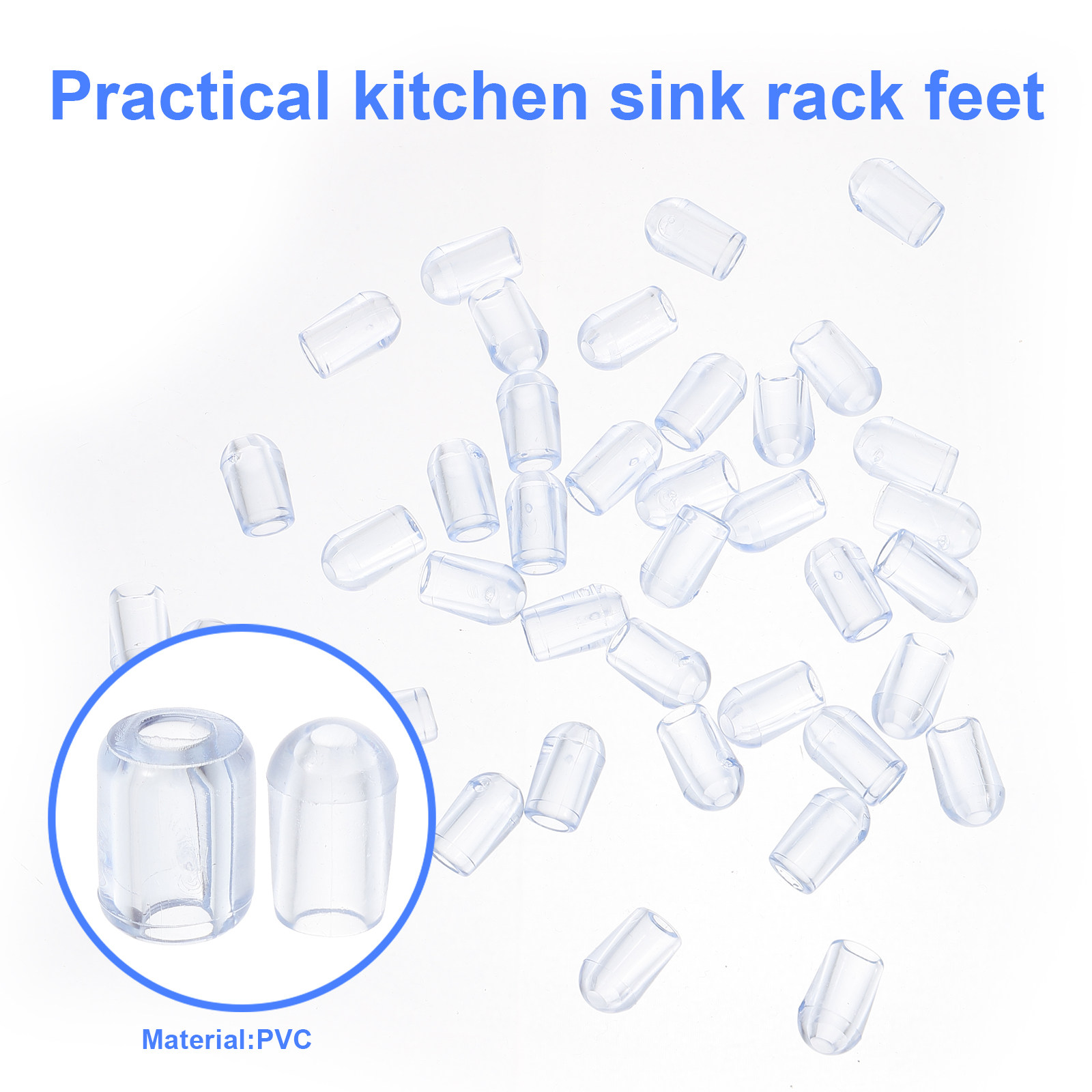 80Pcs Kitchen Sink Grid Feet P - Kitchen Gadgets Plus 评论和价格