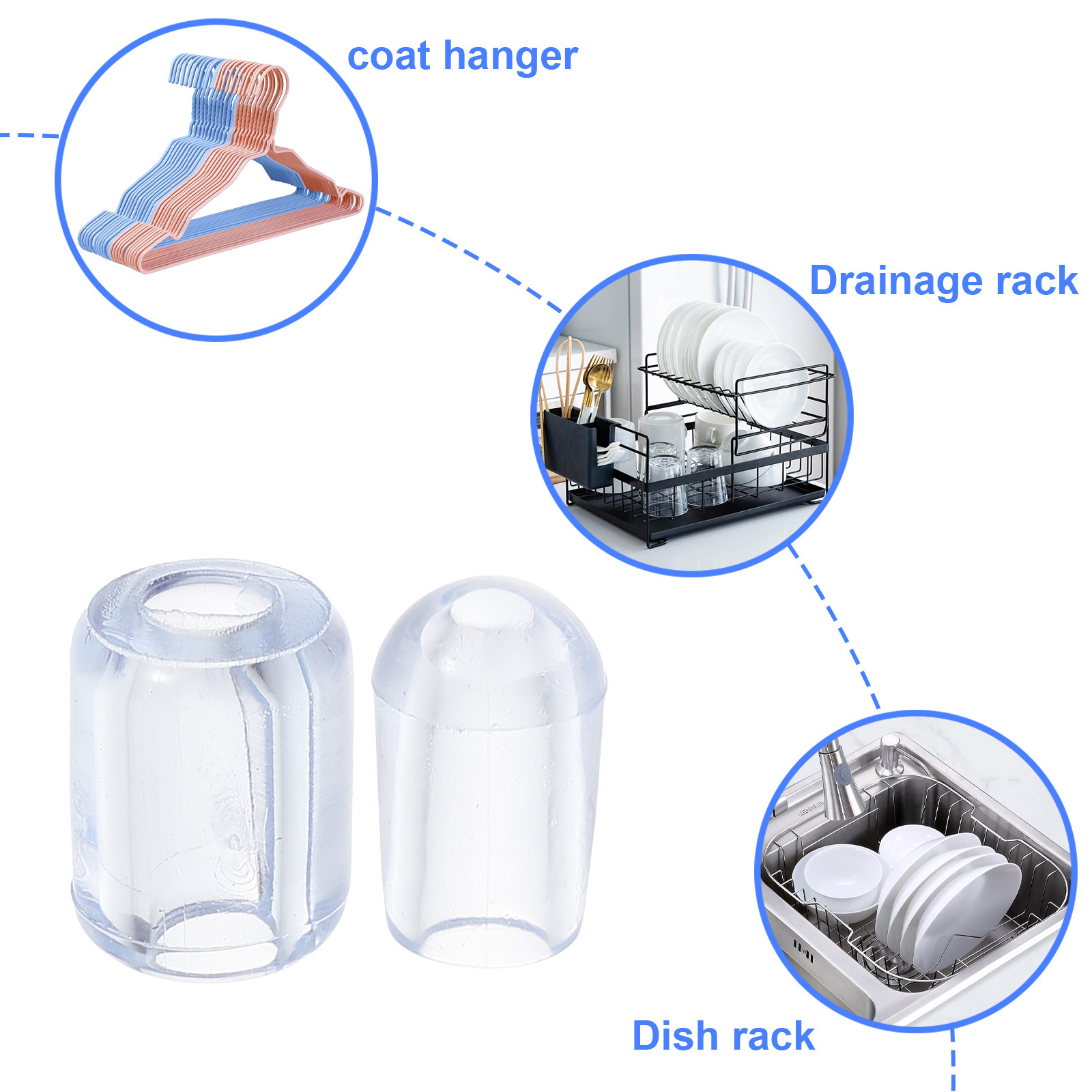 80Pcs Kitchen Sink Grid Feet P - Kitchen Gadgets Plus 评论和价格
