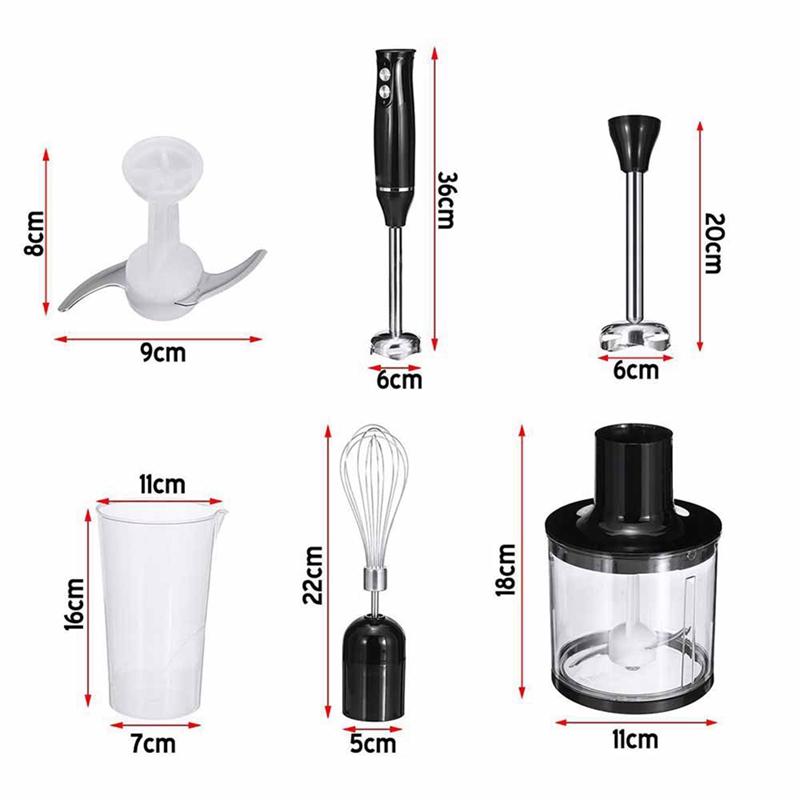 4 in 1 High Power Immersion Ha - Immersion Blender Stick 评论和价格