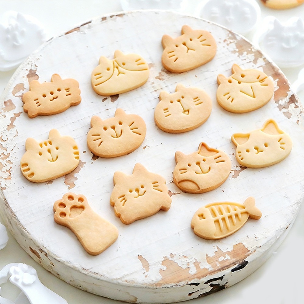 Cute Kitten DIY Stamp Cookie C - Kitchen Gadgets Plus 评论和价格