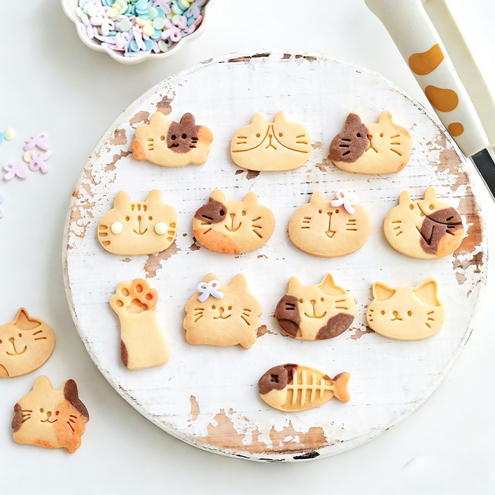 Cute Kitten DIY Stamp Cookie C - Kitchen Gadgets Plus 评论和价格