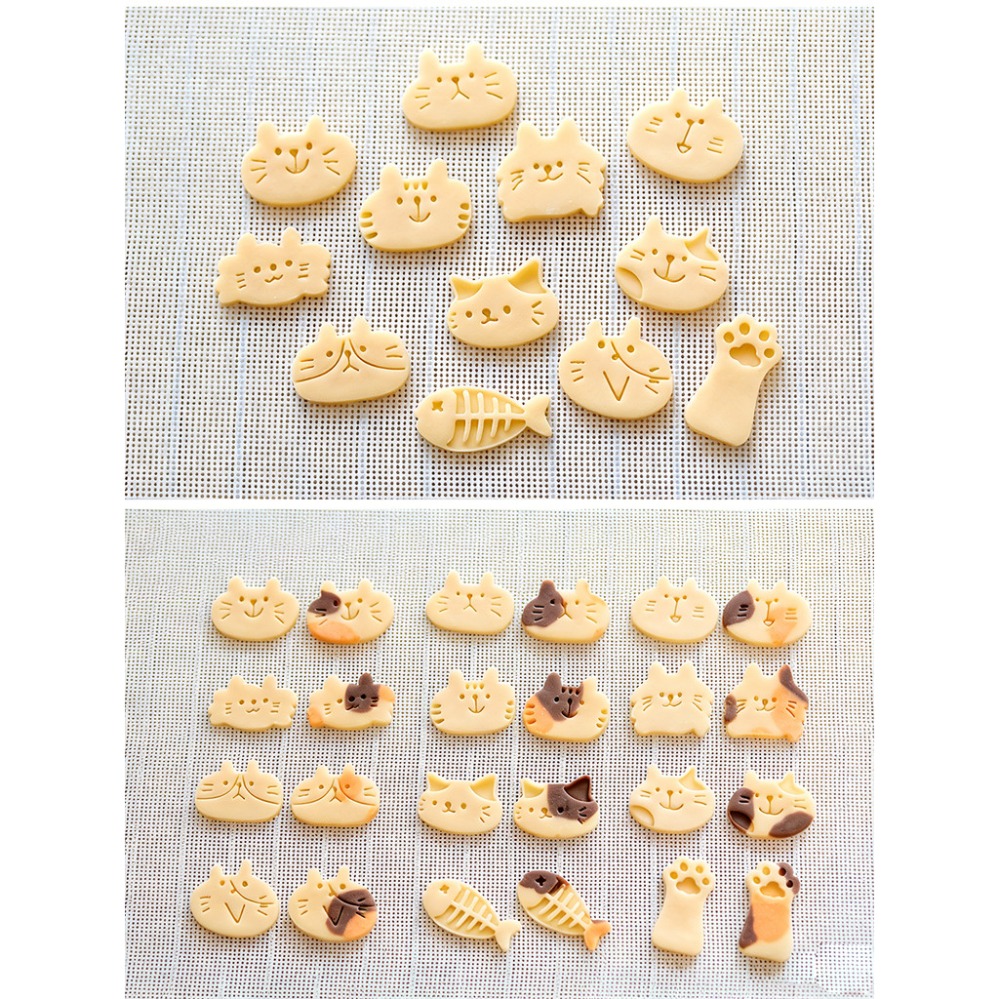 Cute Kitten DIY Stamp Cookie C - Kitchen Gadgets Plus 评论和价格