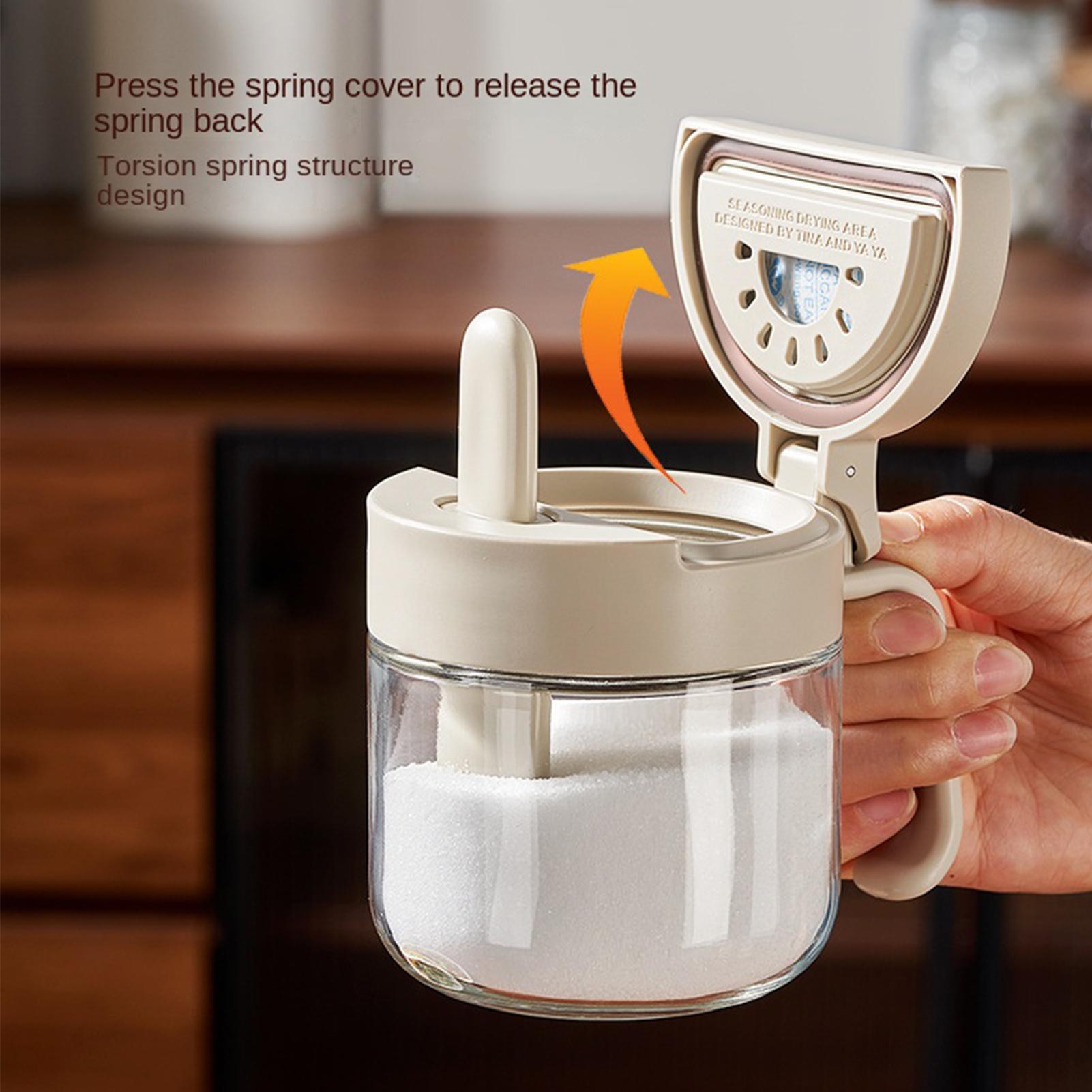 Seasoning Jar Leak-Proof Salt  - Kitchen Gadgets Organizer 评论和价格