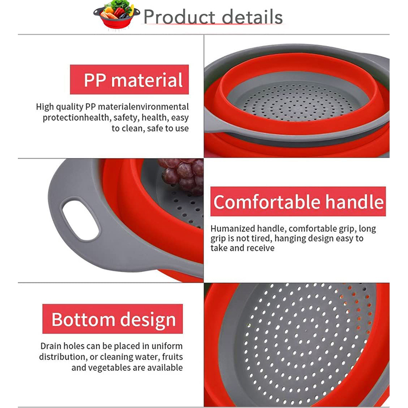 2 Pcs/Set Foldable Silicone Co - Silicone Steamer Basket 评论和价格